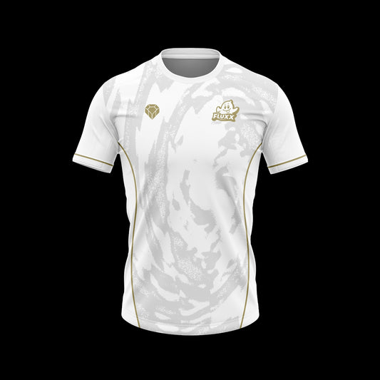 Fluxx Esports Official 2026 Esports Jersey - White/Gold